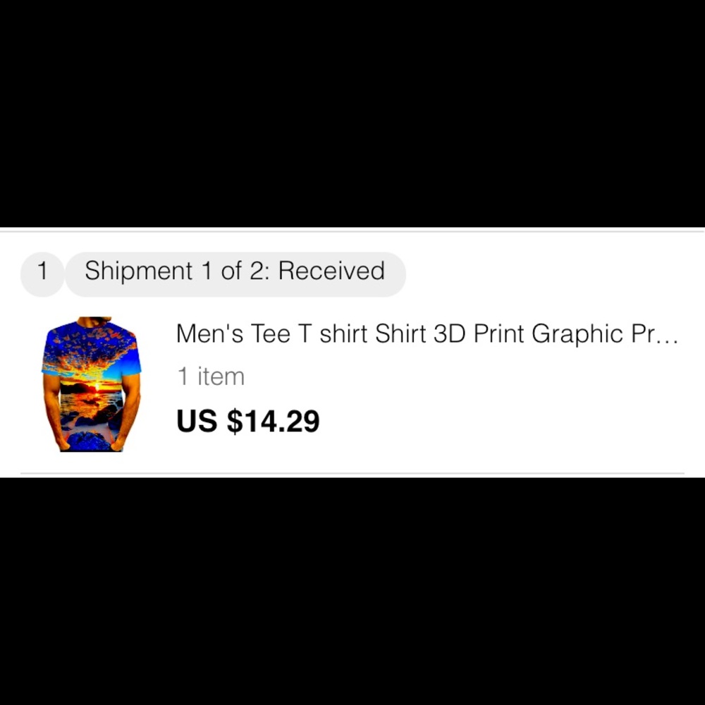 Men’s 3D graphic T shirt